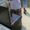 into the cooler